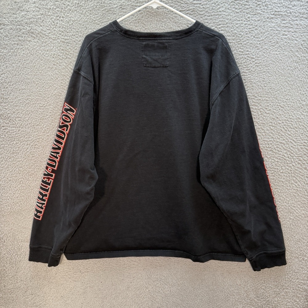 Harley Davidson Shirt Adult 3XL XXXL Black Motorcycle Biker Grunge Skater Y2K - Picture 2 of 9